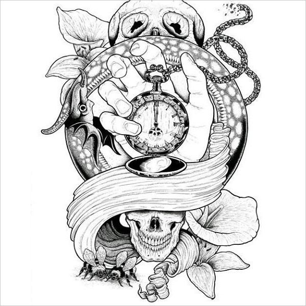 600x600 Cool Tattoo Drawings Free Premium Templates - Tattoo Drawings
