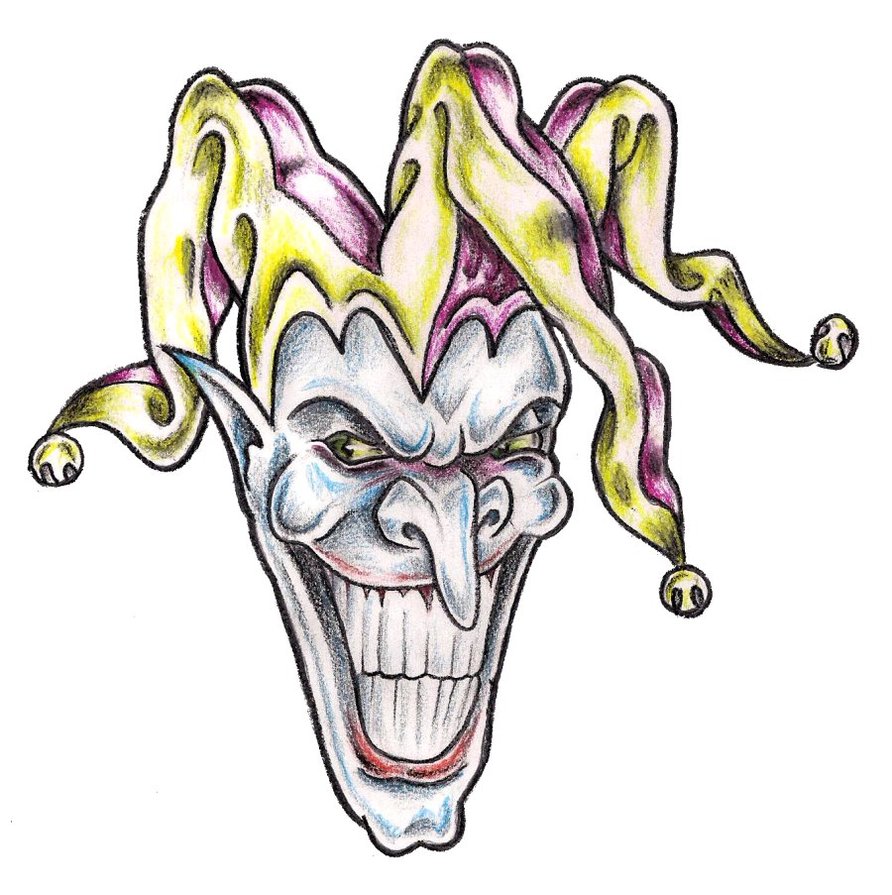 892x895 Amazing Jester Tattoo Designs - Tattoo Drawings