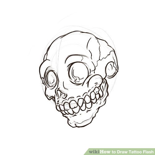 500x500 how to draw tattoo flash steps - Tattoo Flash Drawings