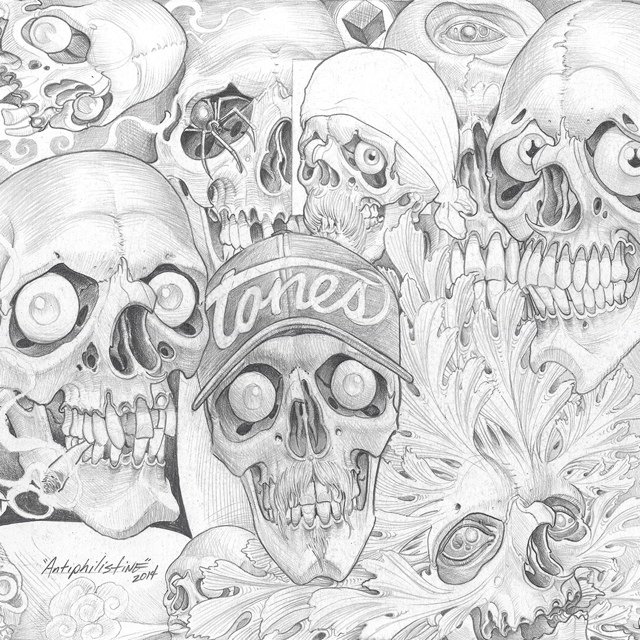 640x640 Pintone Skull Sheet - Tattoo Flash Drawings