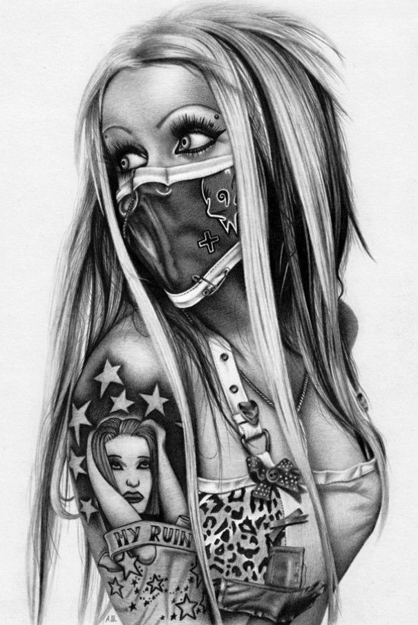 605x904 Pencil Drawingkool Quotes,meanings,inspiration,cutepiks,art - Tattoo Girl Drawing