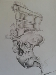 Tattoo Gun Drawing at PaintingValley.com | Explore collection of Tattoo ...