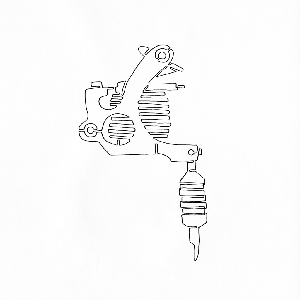 Tattoo Gun Drawing at Explore collection of Tattoo