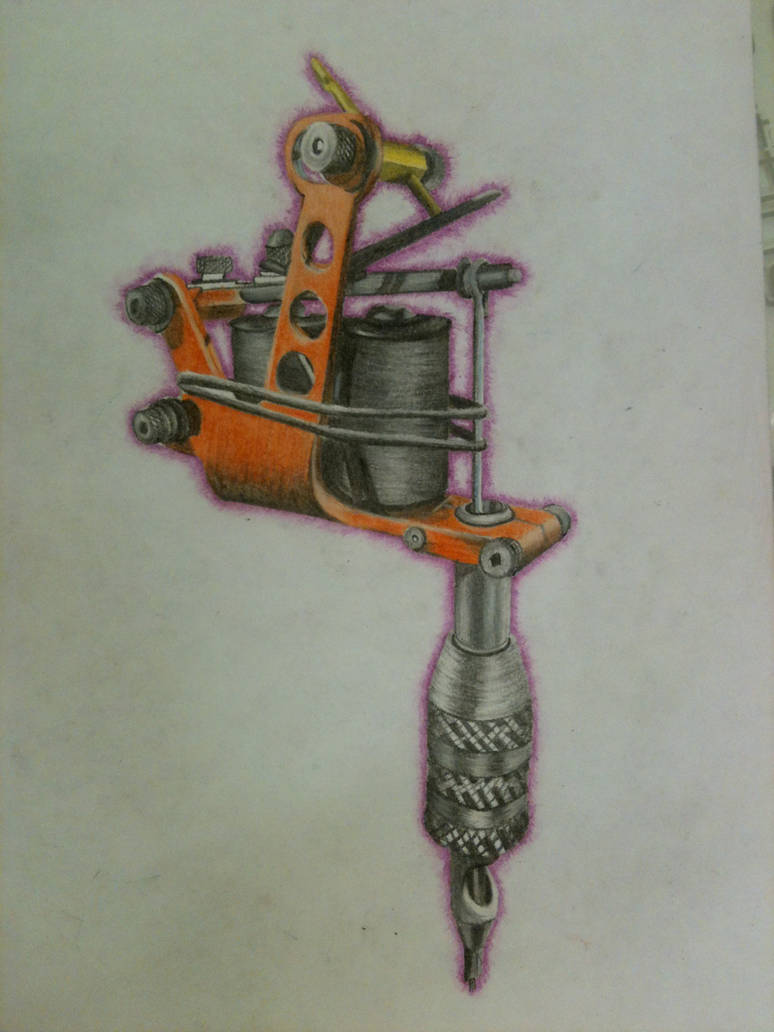 774x1032 Tattoo Machine Drawing - Tattoo Machine Drawing
