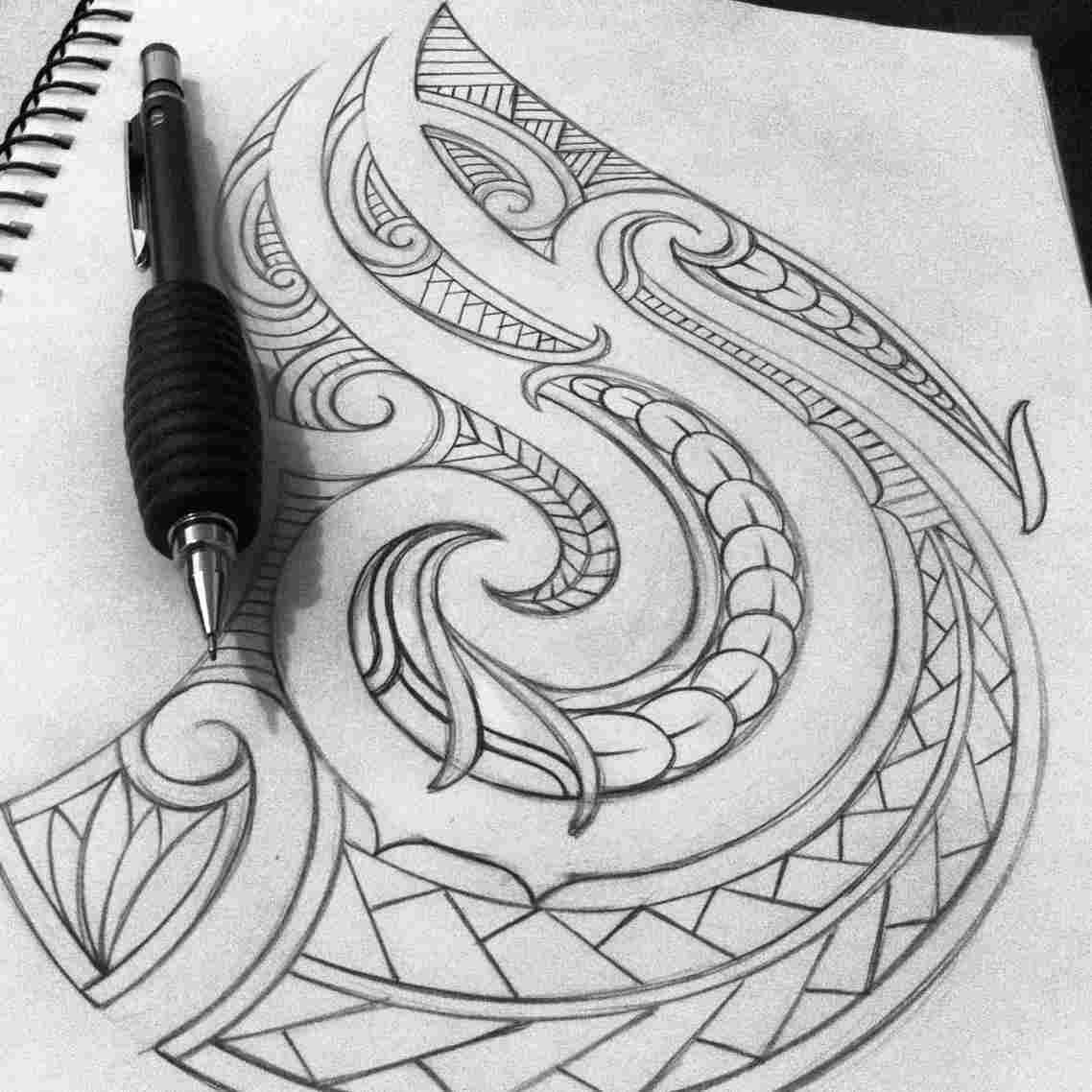 1138x1138 easy maori designs to draw - Tattoo Sketch Drawing