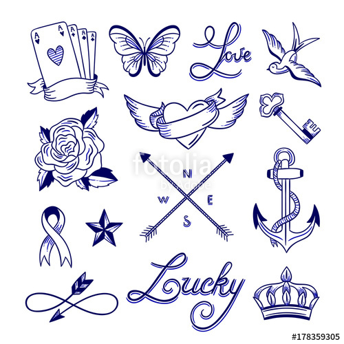500x500 Hand Drawn Tattoo Sketches Tattoo Drawings Outline Clip Art - Tattoo Sketch Drawing