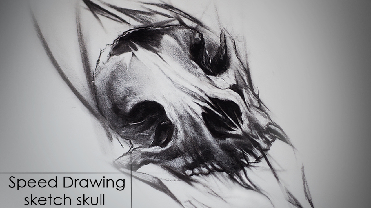 1280x720 Speed Drawing Charcoal Sketch Tattoo Style - Tattoo Sketch Drawing