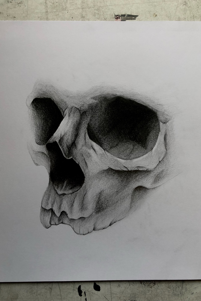 670x1005 Ltarts - Tattoo Skull Drawing
