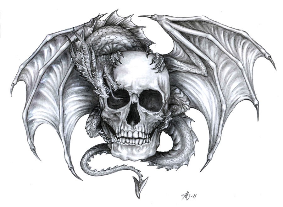 900x660 Tattooorbis - Tattoo Skull Drawing