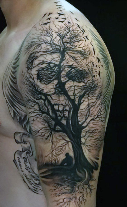431x704 Top Best Skull Tattoos For Men - Tattoo Skull Drawing