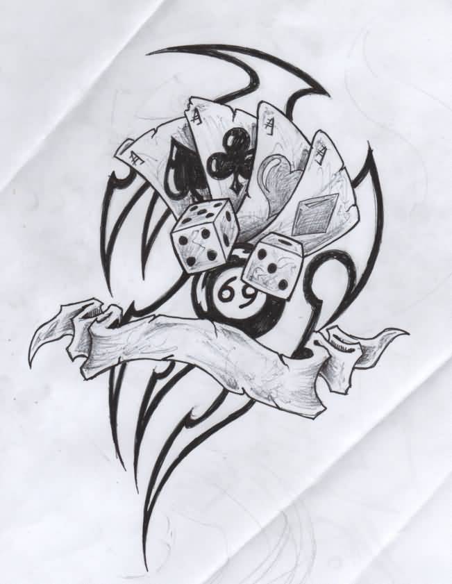 651x841 Gambling Tattoos Tribal Gambling Tattoo Drawing - Tattoo Tribal Drawing