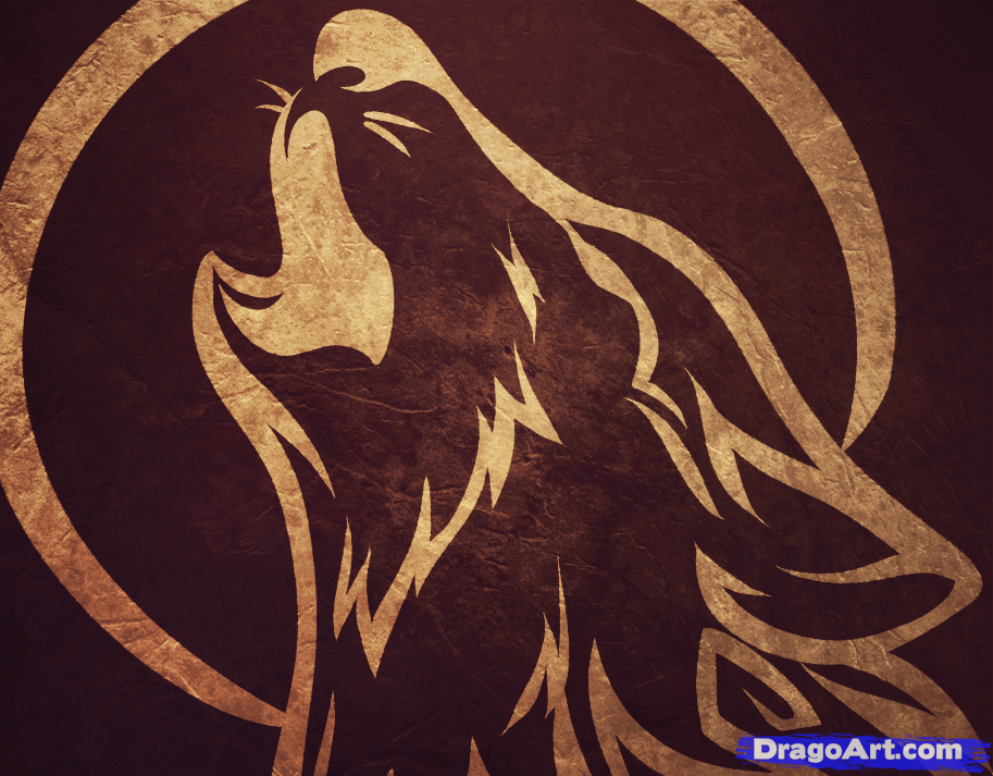 913x713 How To Draw A Howling Wolf Tattoo, Tribal Howling Wolf, Step - Tattoo Tribal Drawing