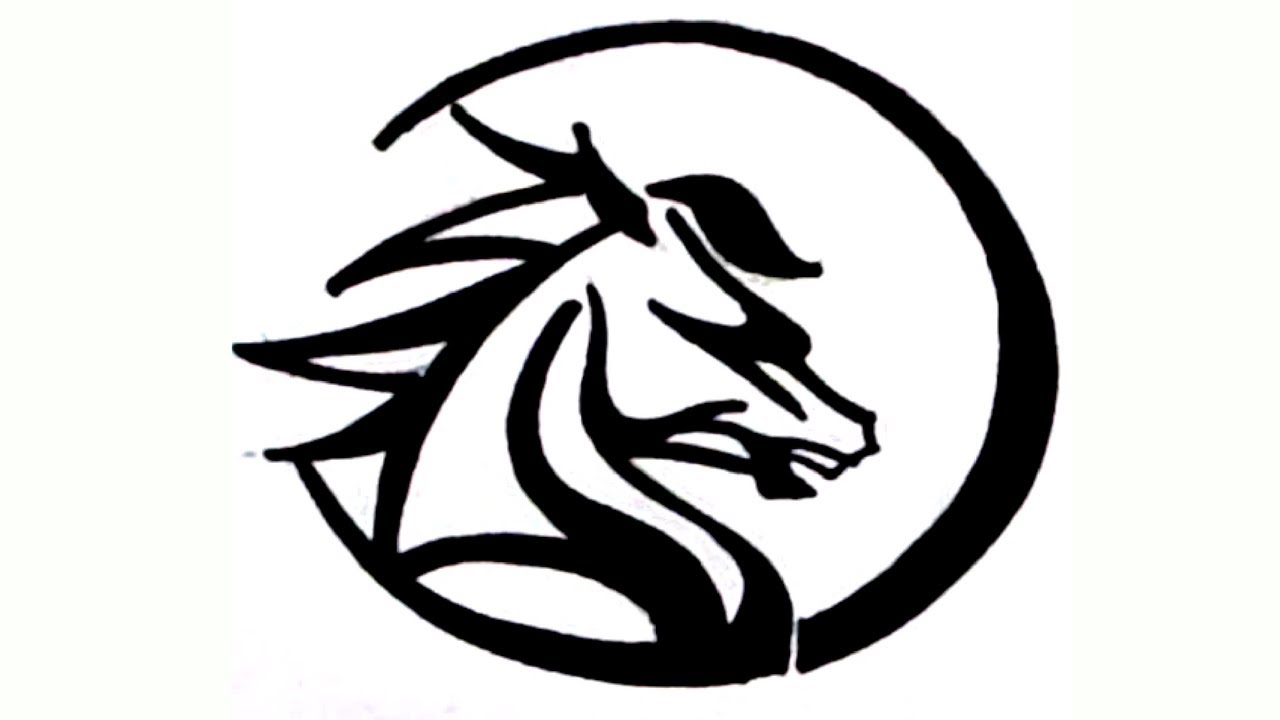 1280x720 how to draw a horse tattoo tribal horse tattoo design tribal - Tattoo Tribal Drawing