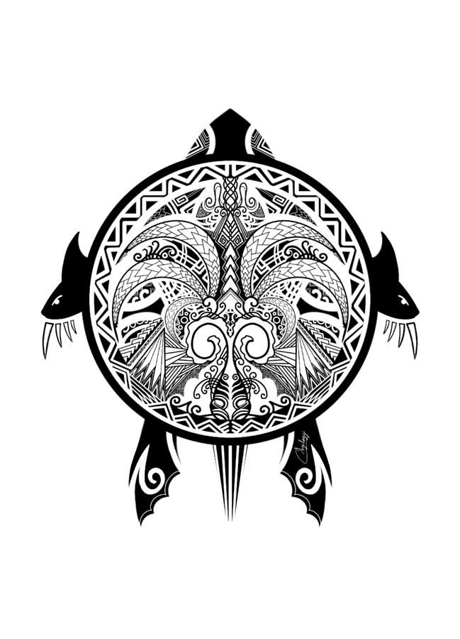 649x900 Tattoo Tribal Turtle Shield Drawing - Tattoo Tribal Drawing