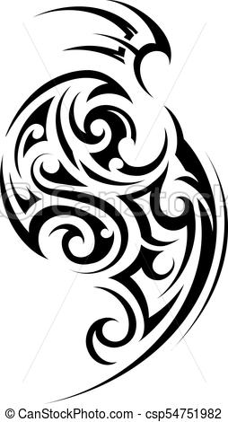 254x470 tribal style tattoo tribal tattoo in maori ethnic style good - Tattoo Tribal Drawing