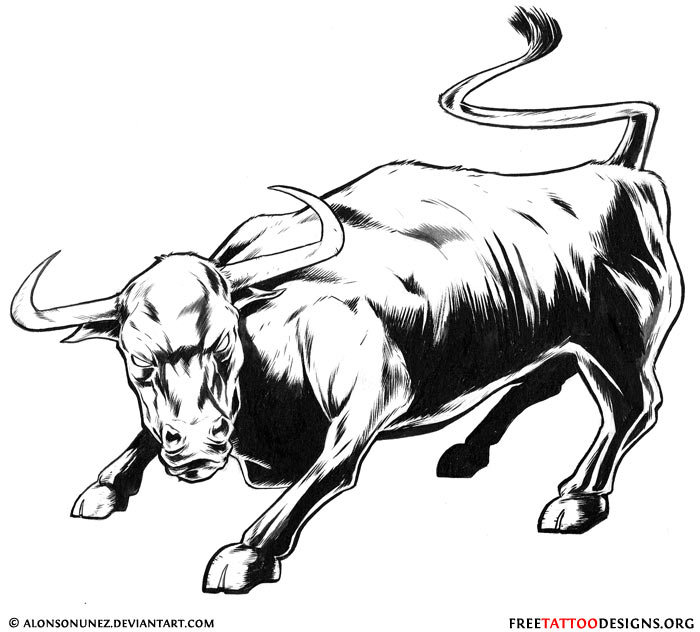 Taurus Bull Drawing at PaintingValley.com | Explore collection of ...