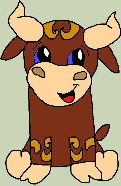 408x626 webkinz taurus bull drawing - Taurus Bull Drawing