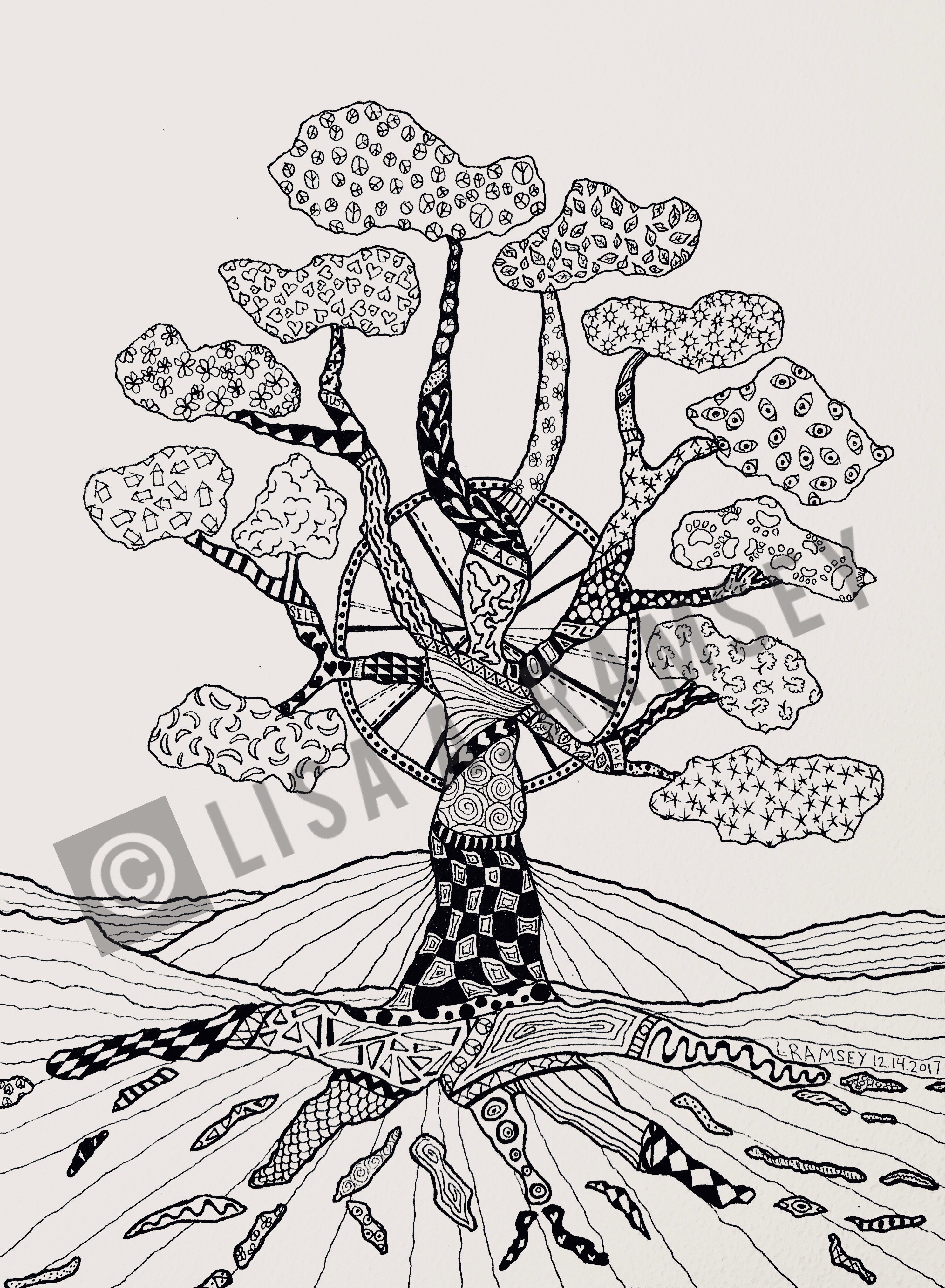 2974x4053 taurus woman lisa ramsey art - Taurus Drawing