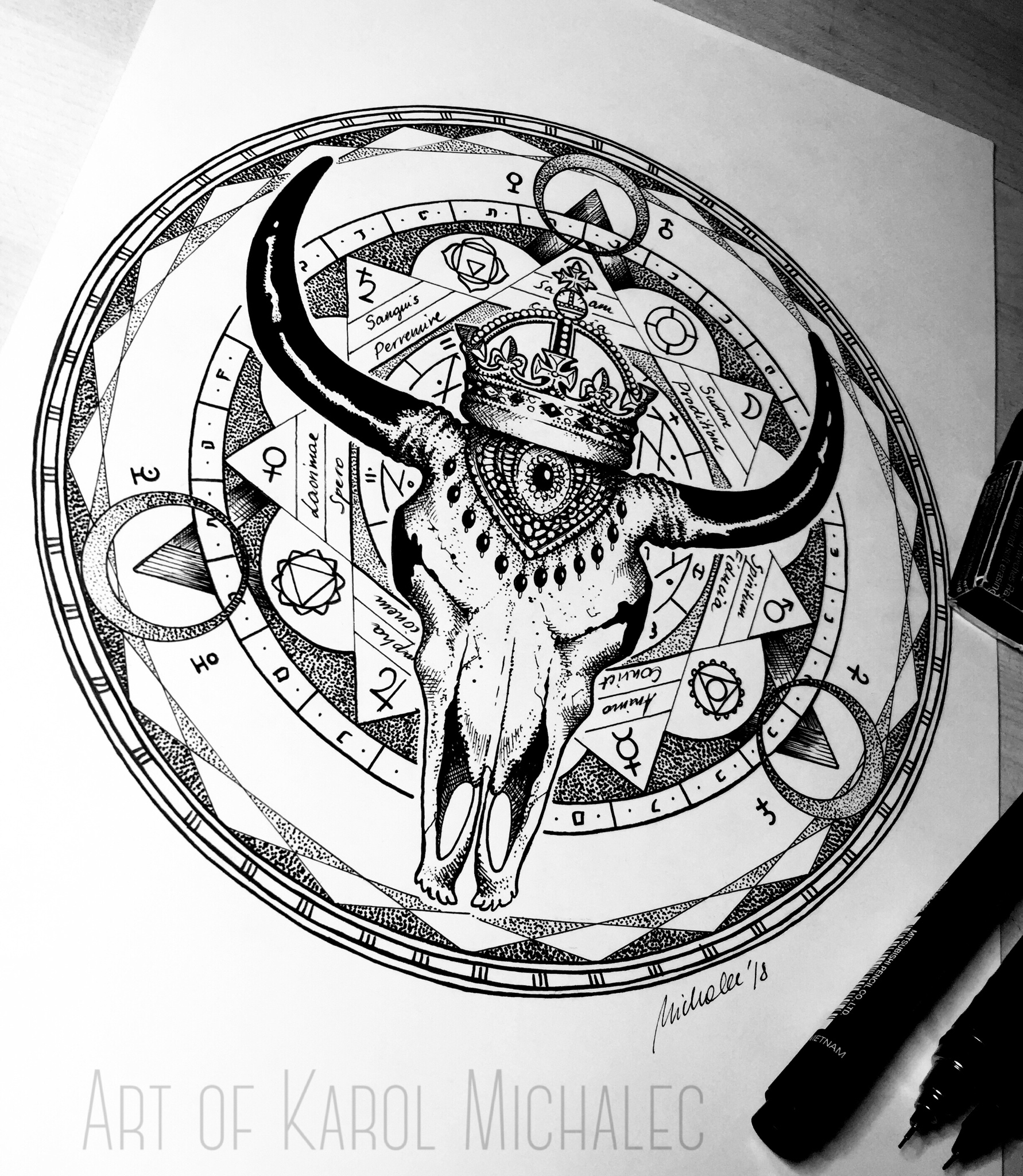 1782x2048 zodiac series taurus drawing - Taurus Drawing
