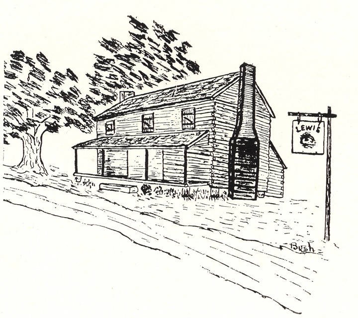 720x640 Lewis' Tavern In Macon County, Alabama Was Owned - Tavern Drawing