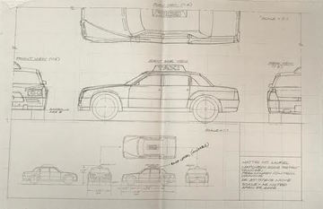 360x233 matchbox taxi cab preliminary control drawing drawings - Taxi Cab Drawing