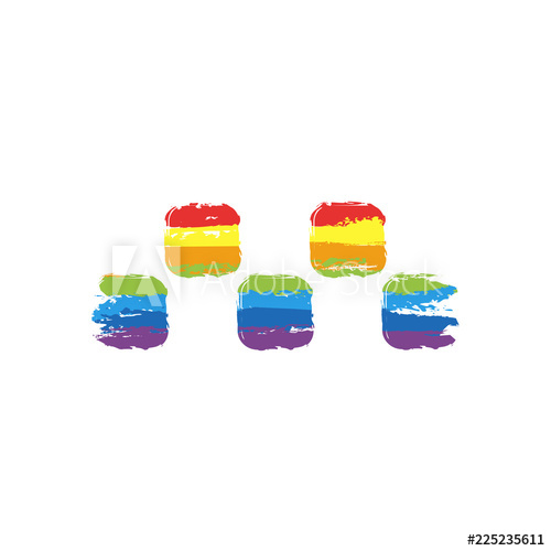 500x500 taxi cab or car simple icon drawing sign with lgbt style, seven - Taxi Cab Drawing