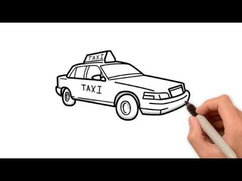 480x360 how to draw a taxi or car - Taxi Drawing
