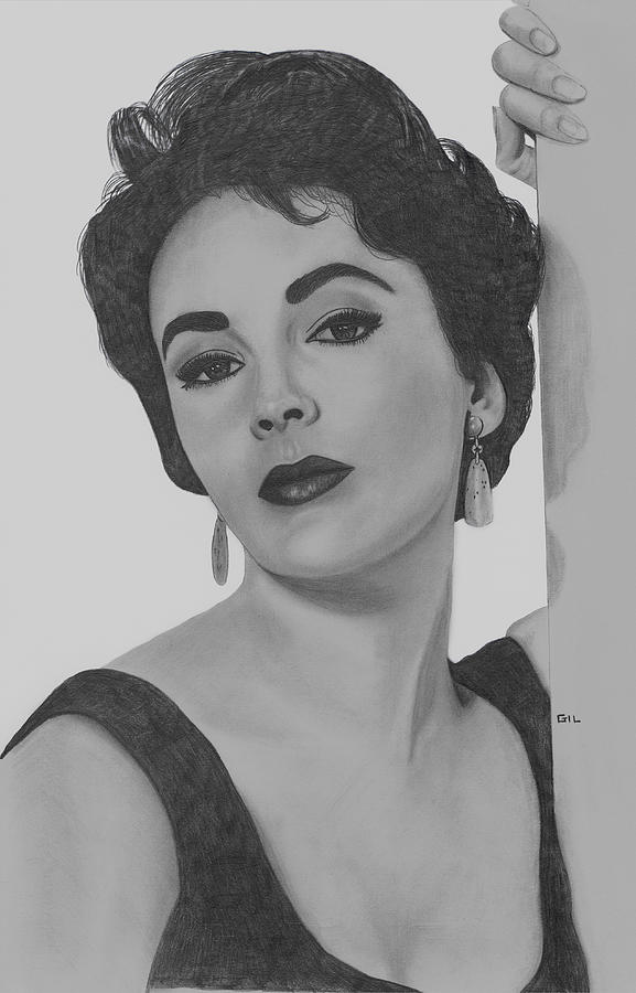 577x900 Elizabeth Taylor Drawing - Taylor Drawing
