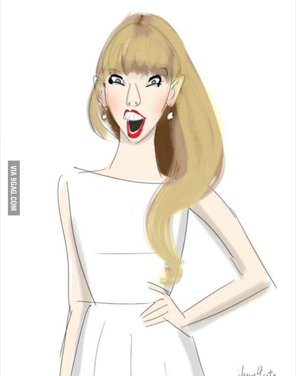 599x761 The Best Drawing Of Taylor Swift On The Internet - Taylor Swift Drawing
