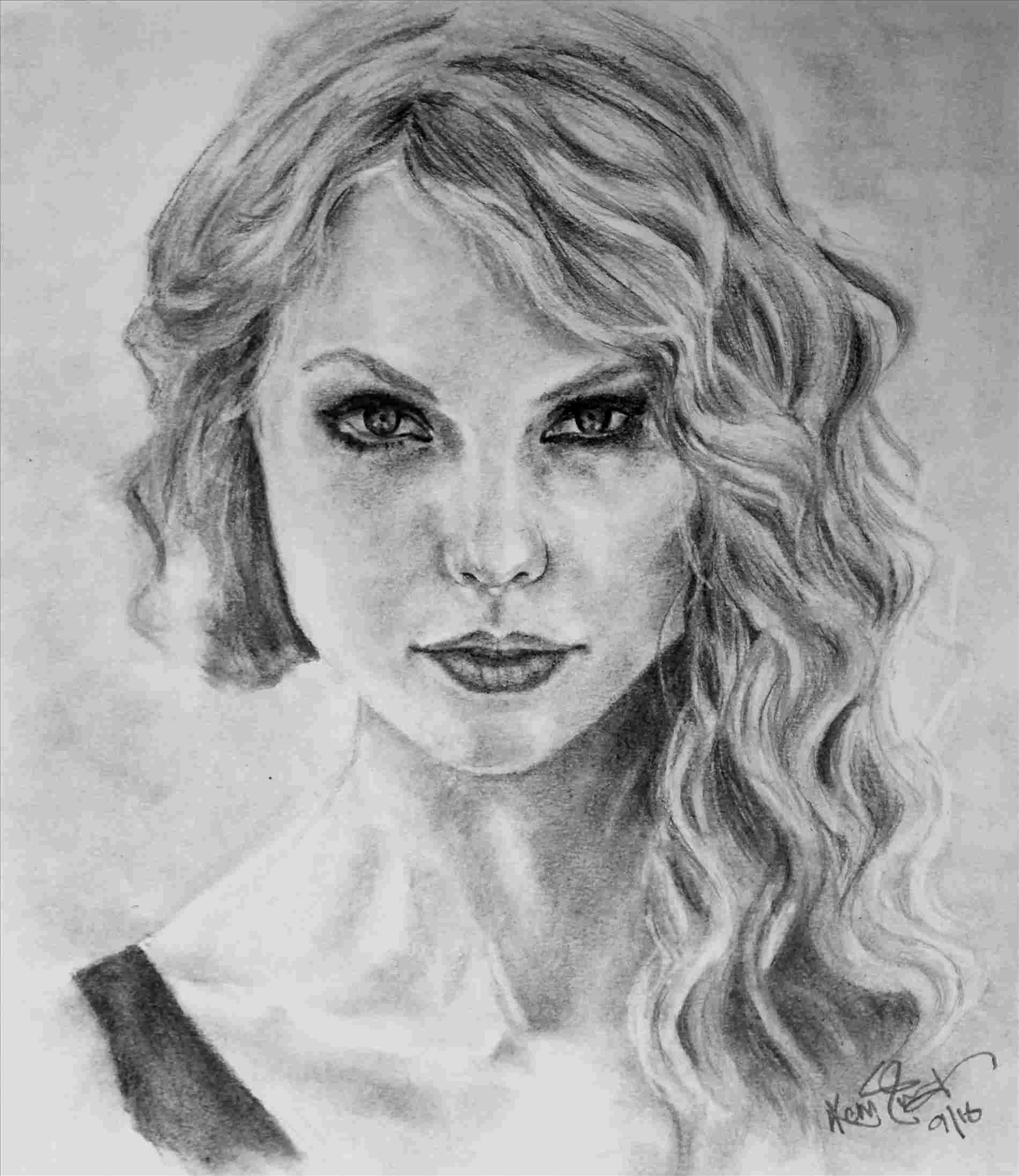 Taylor Swift Drawing at PaintingValley.com | Explore collection of ...
