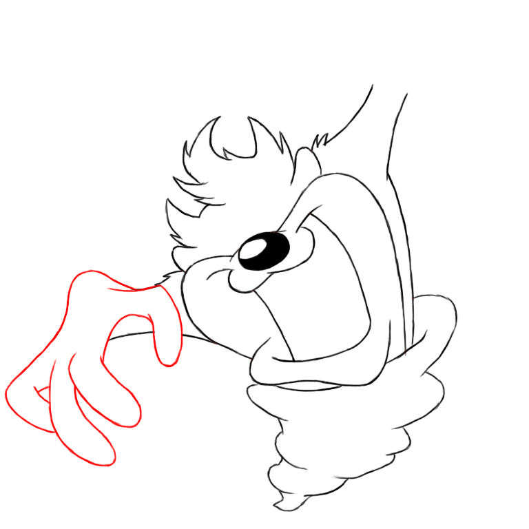 768x768 how to draw taz - Taz Drawing
