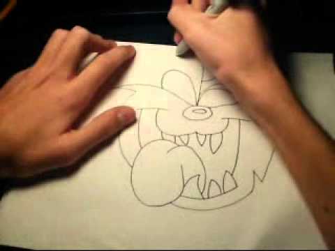 480x360 how to draw taz - Taz Drawing
