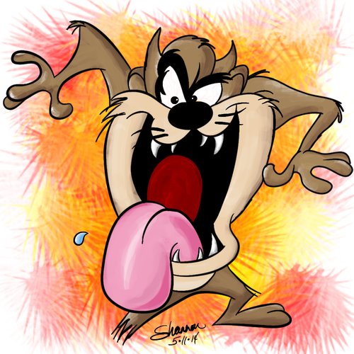 500x500 taz drawings - Taz Drawing