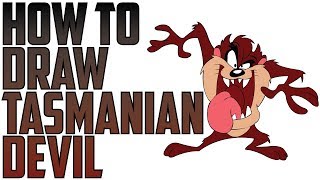 320x180 watch how to draw taz the tasmanian devil lessons and draw - Tazmania Drawing