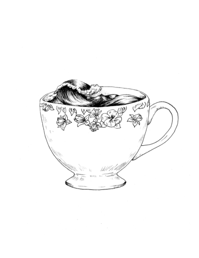 400x519 Teacup Drawings Tumblr - Tea Cup Drawing