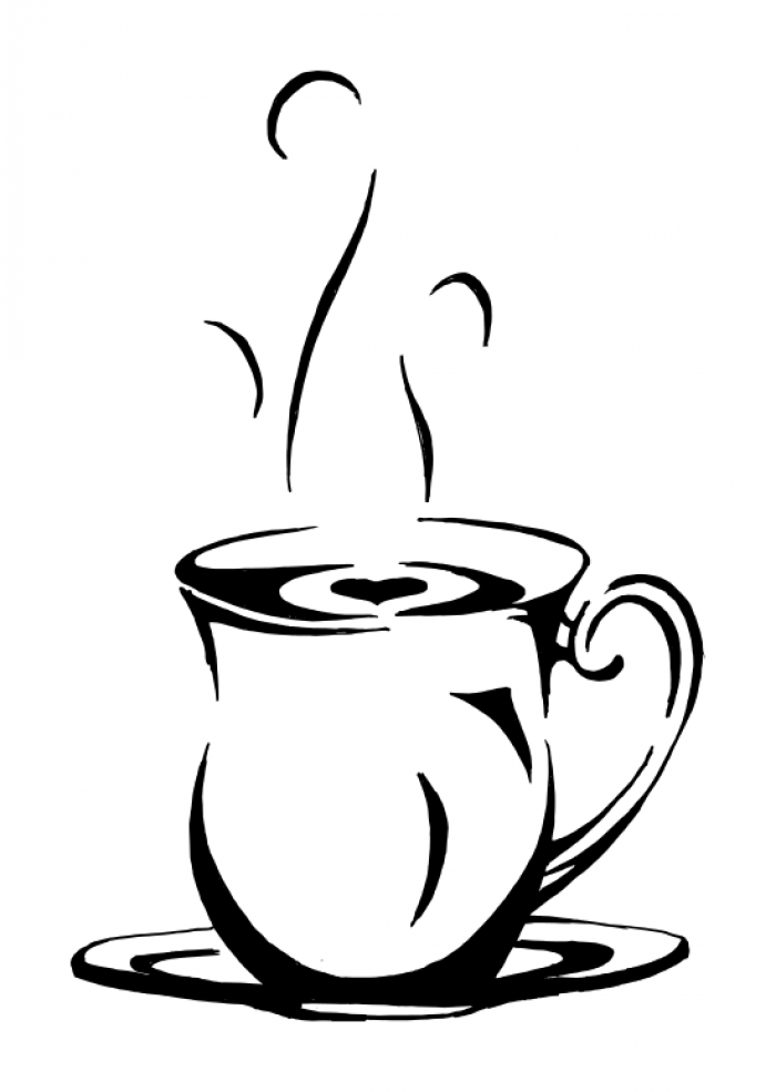 700x985 Coffee, Drawing, Teacup, Transparent Png Image Clipart Free Download - Tea Cup Drawing