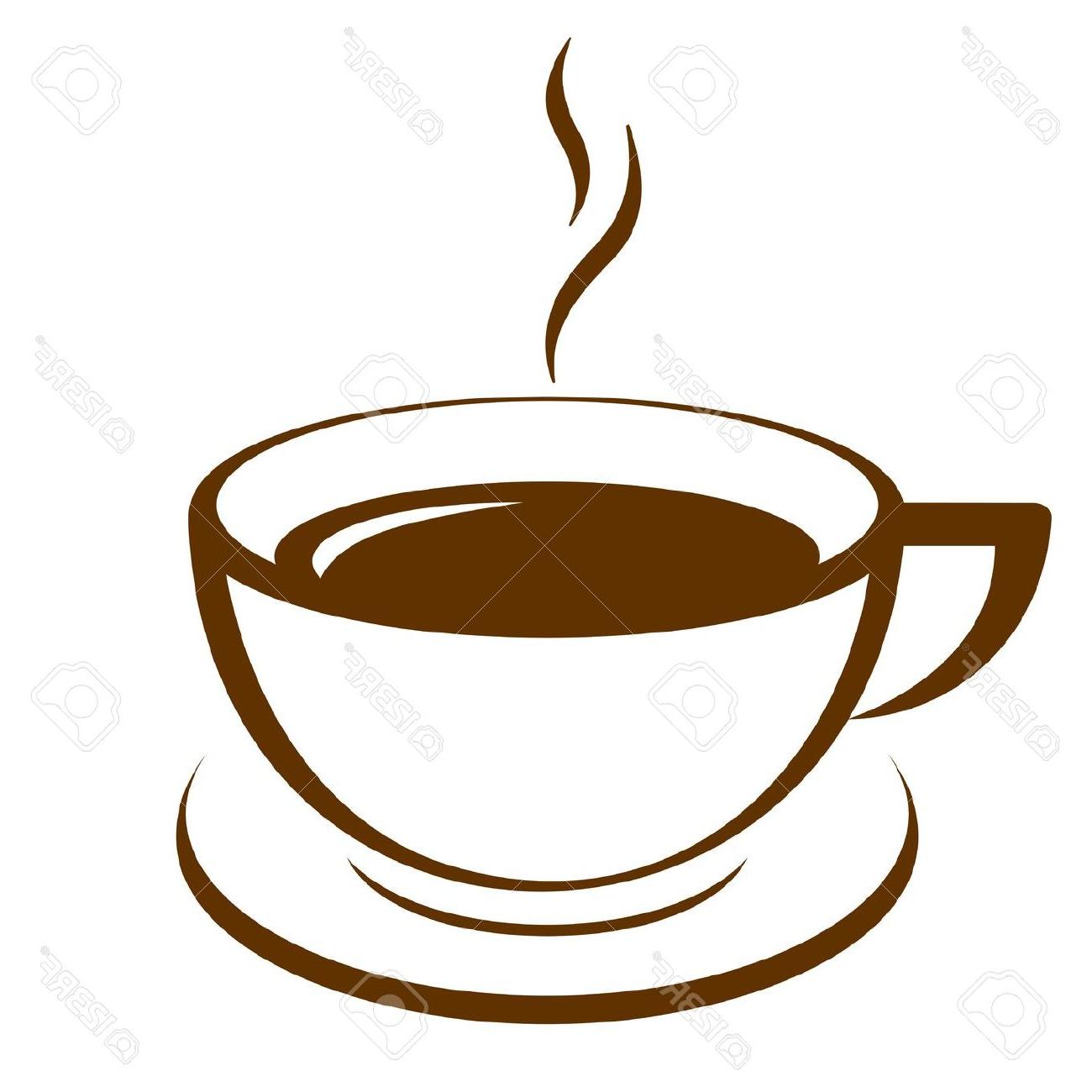 1300x1300 Top Coffee Clipart Vector Icon Of Cup Stock Tea Drawing - Tea Drawing