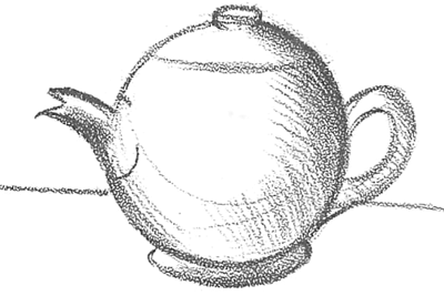 400x267 how to draw tea pots with easy step - Tea Kettle Drawing