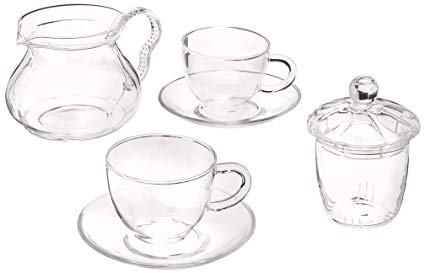 425x273 Blooming Tea Glass Teapot Set, With Set - Tea Set Drawing