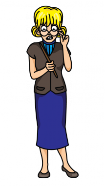 215x382 Drawing Teaching Easy Transparent Png Clipart Free Download - Teacher Cartoon Drawing