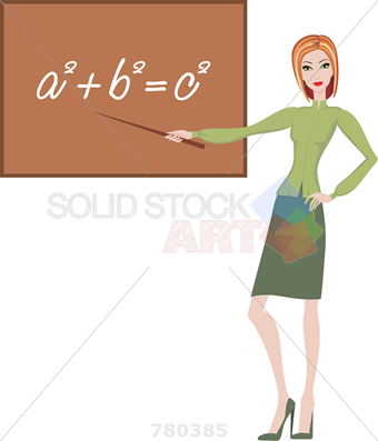340x397 stock illustration of vector cartoon drawing of blonde teacher - Teacher Cartoon Drawing
