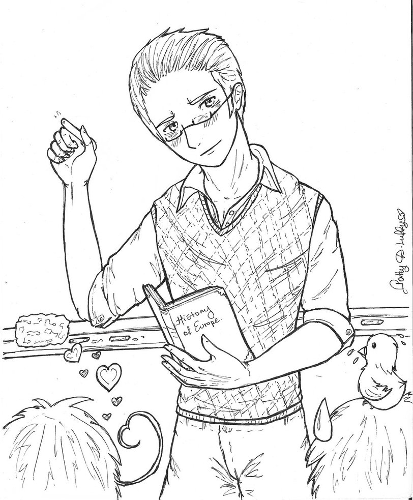 812x983 Anime Teacher Drawing - Teacher Drawing