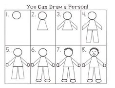 236x182 Teach The Kids How To Draw A Person The First Week Of School - Teacher Drawing For Kids