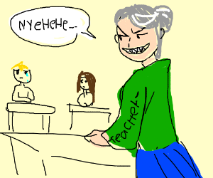 300x250 Evil Teacher Drawing - Teacher Drawing Images