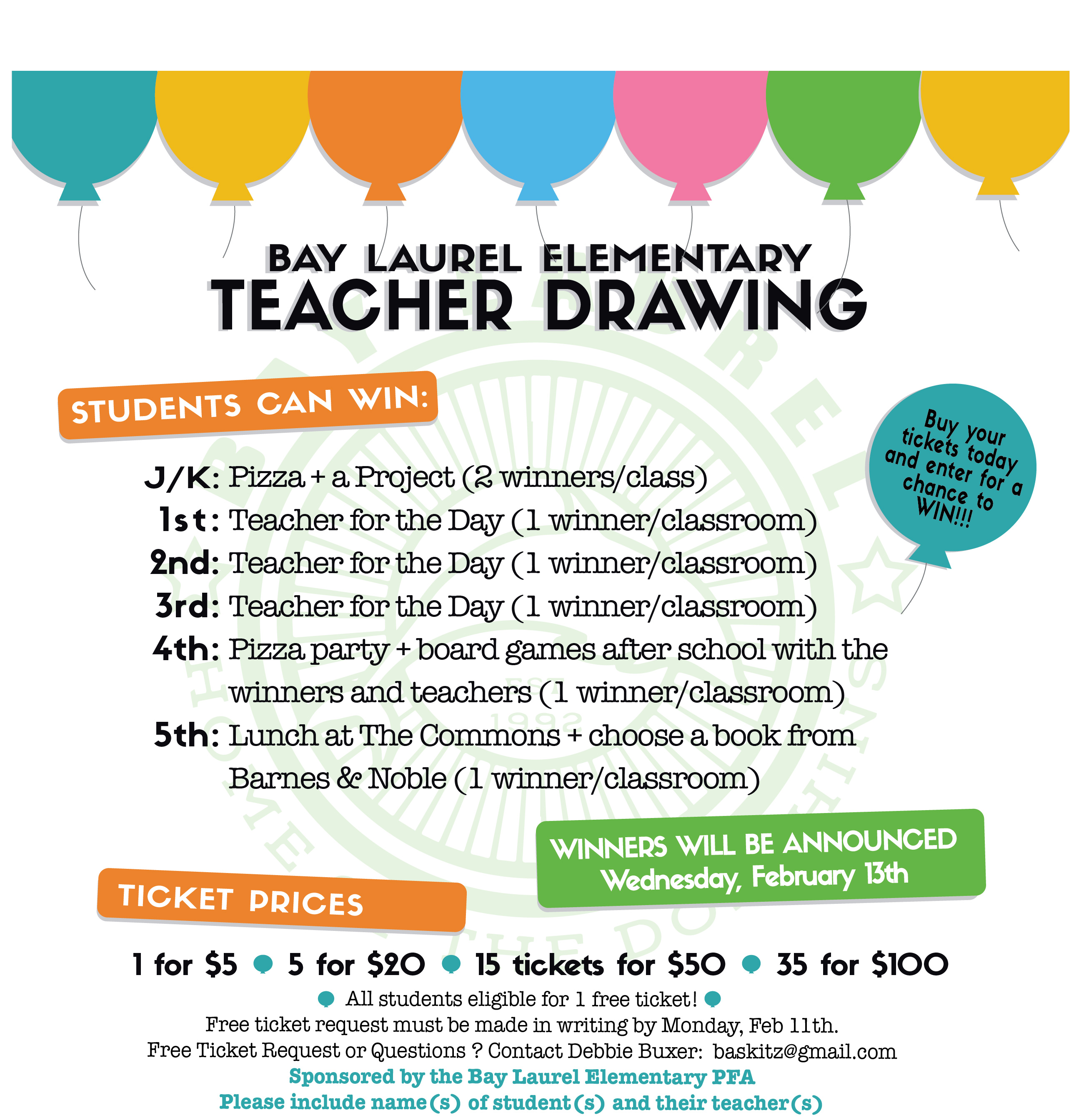 2589x2689 Bay Laurel Annual Teacher Drawing Raffle Creator - Teacher Drawing Images