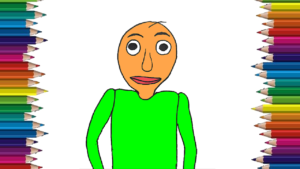 300x169 How To Draw Baldi Basics Step - Teacher For Drawing