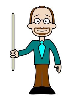 250x327 Drawing A Cartoon Teacher - Teacher Teaching Drawing