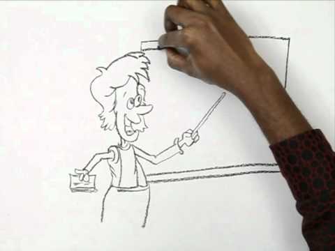 480x360 how to draw a maths teacher - Teacher Teaching Drawing