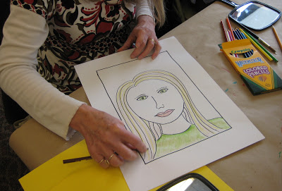 400x271 teacher workshop self portraits! teachkidsart - Teacher Teaching Students Drawing