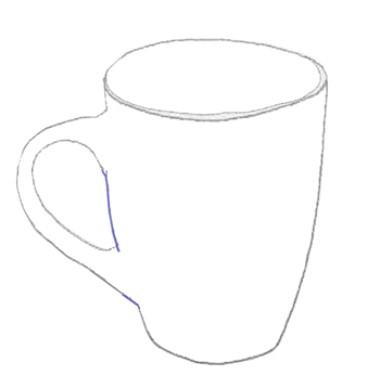 350x346 How To Draw A Tea Cup - Teacup Drawing